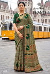 Shanti Vol 9 By Kashvi right Moss Foil Printed Fancy Saree Wholesale Online
